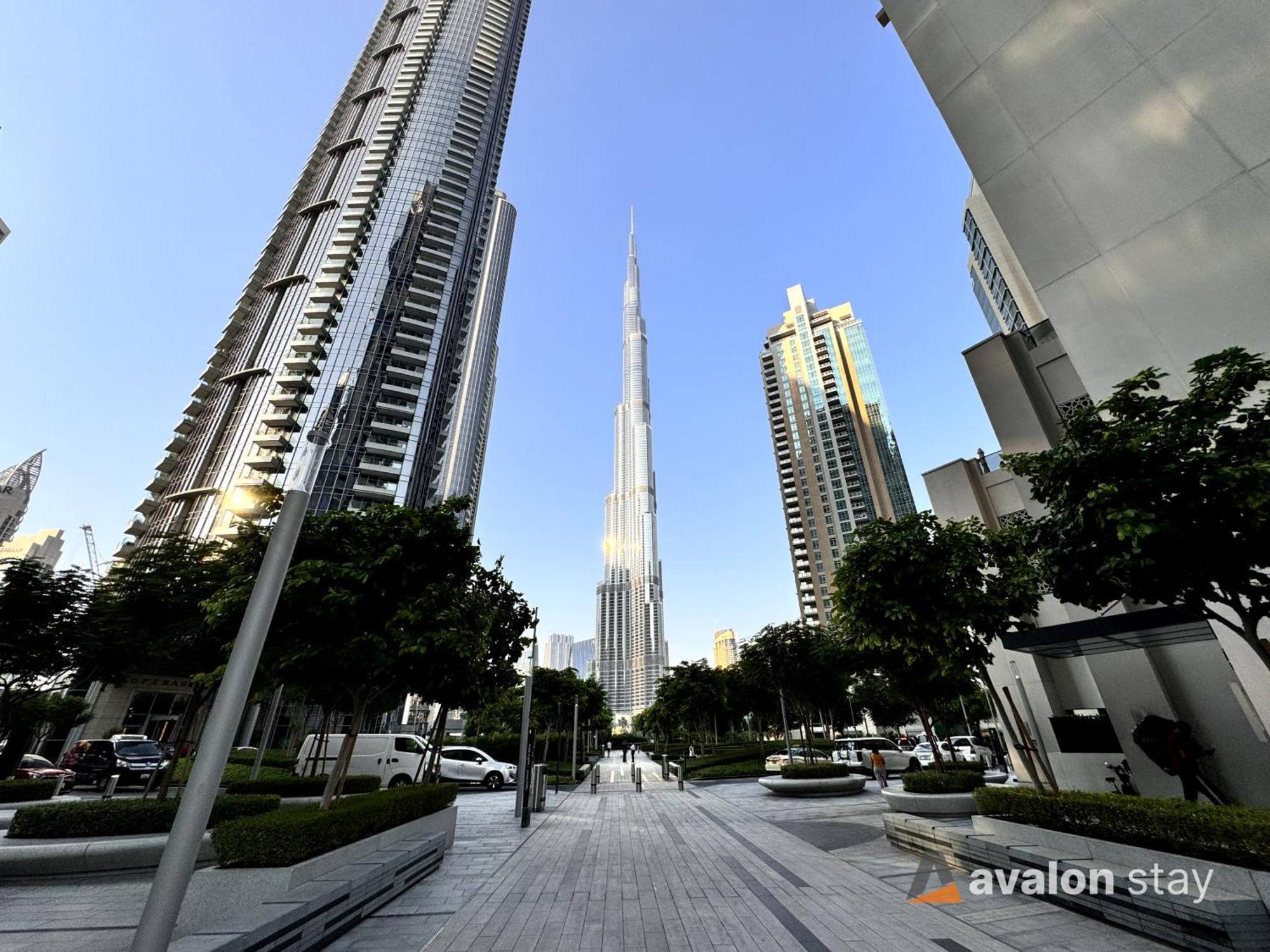 Avalonstay - Luxury 1Br Apt In Downtown Dubai-Brand New-Burj Khalifa & Fountain Views From Pool Exterior foto