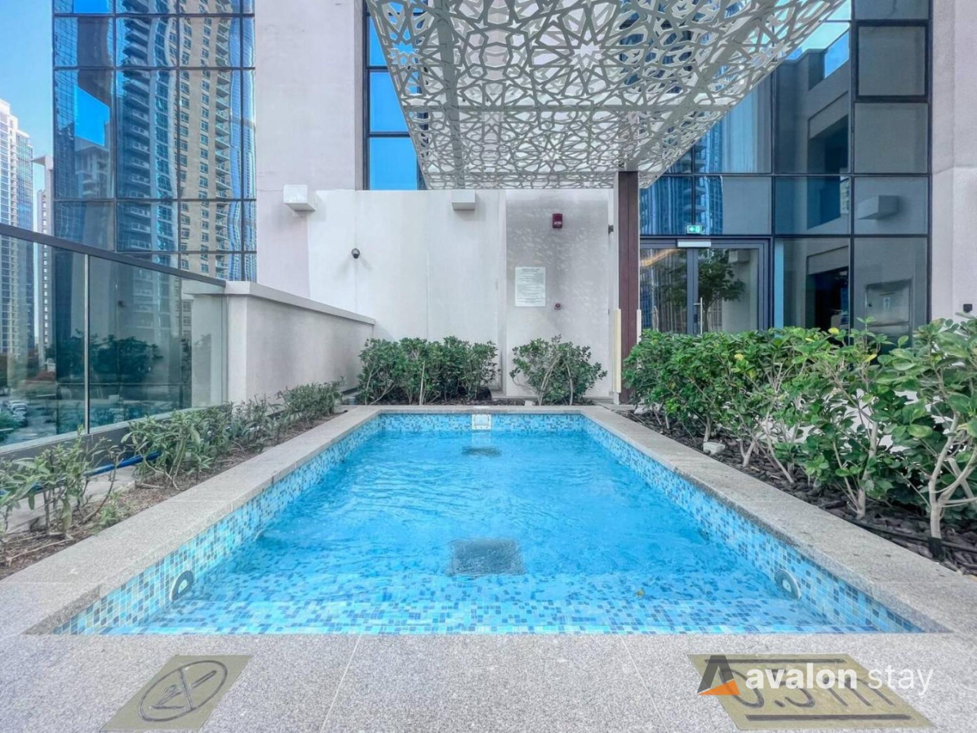 Avalonstay - Luxury 1Br Apt In Downtown Dubai-Brand New-Burj Khalifa & Fountain Views From Pool Exterior foto