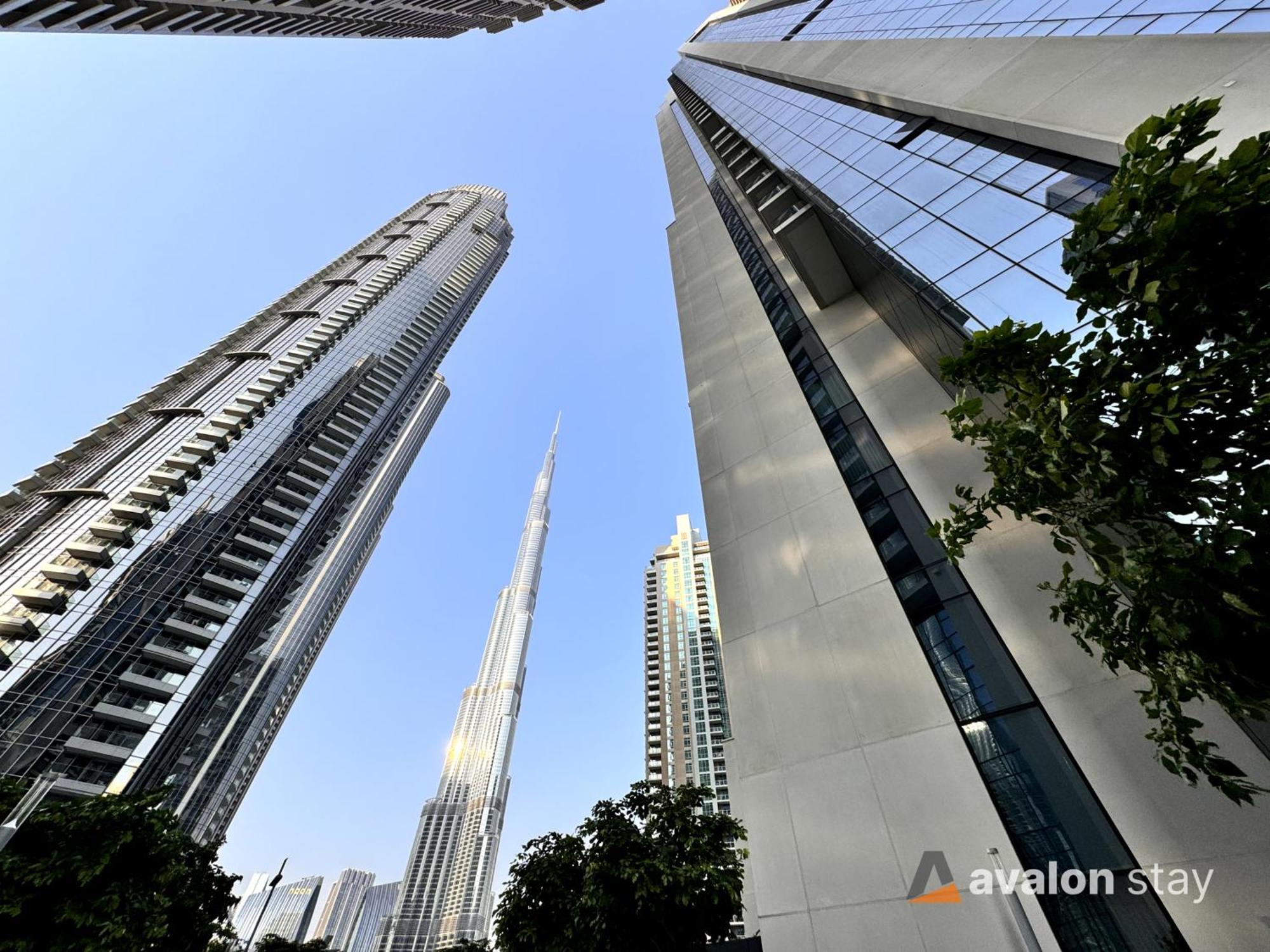 Avalonstay - Luxury 1Br Apt In Downtown Dubai-Brand New-Burj Khalifa & Fountain Views From Pool Exterior foto